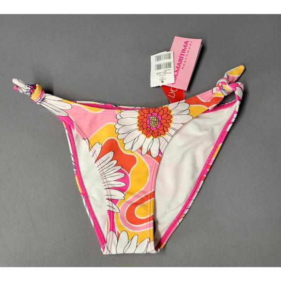 Cia Maritima Other - Cia Maritima Bikini Semi Cheeky Bottom Womens Small Swimwear Brazil Floral